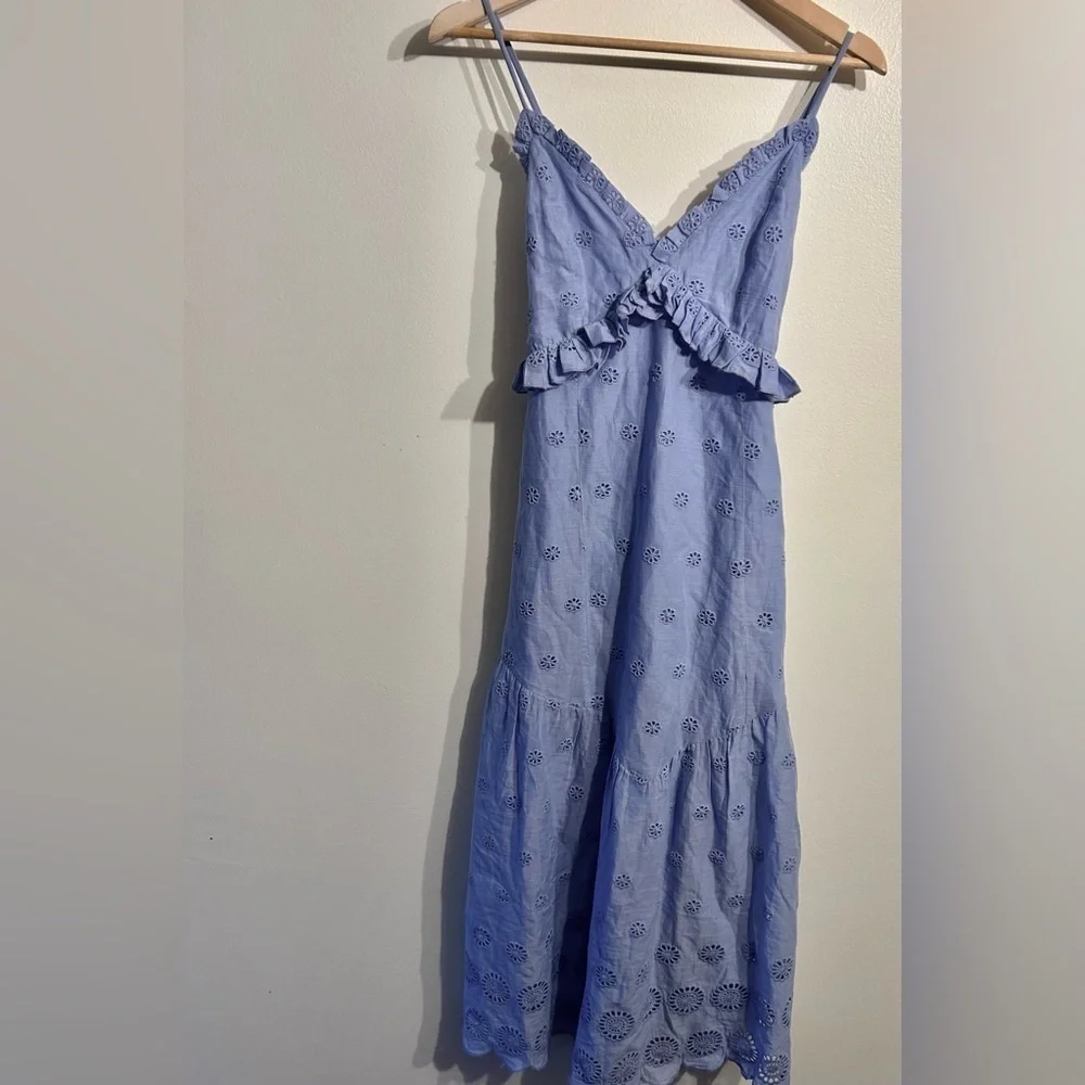 Majorelle  Isla Midi Dress in Periwinkle Blue size medium - Picture 6 of 8